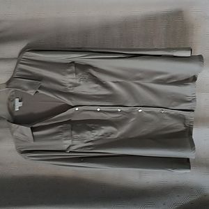 Charter Club Grey Button Down Long Sleeve Shirt. Size XL.